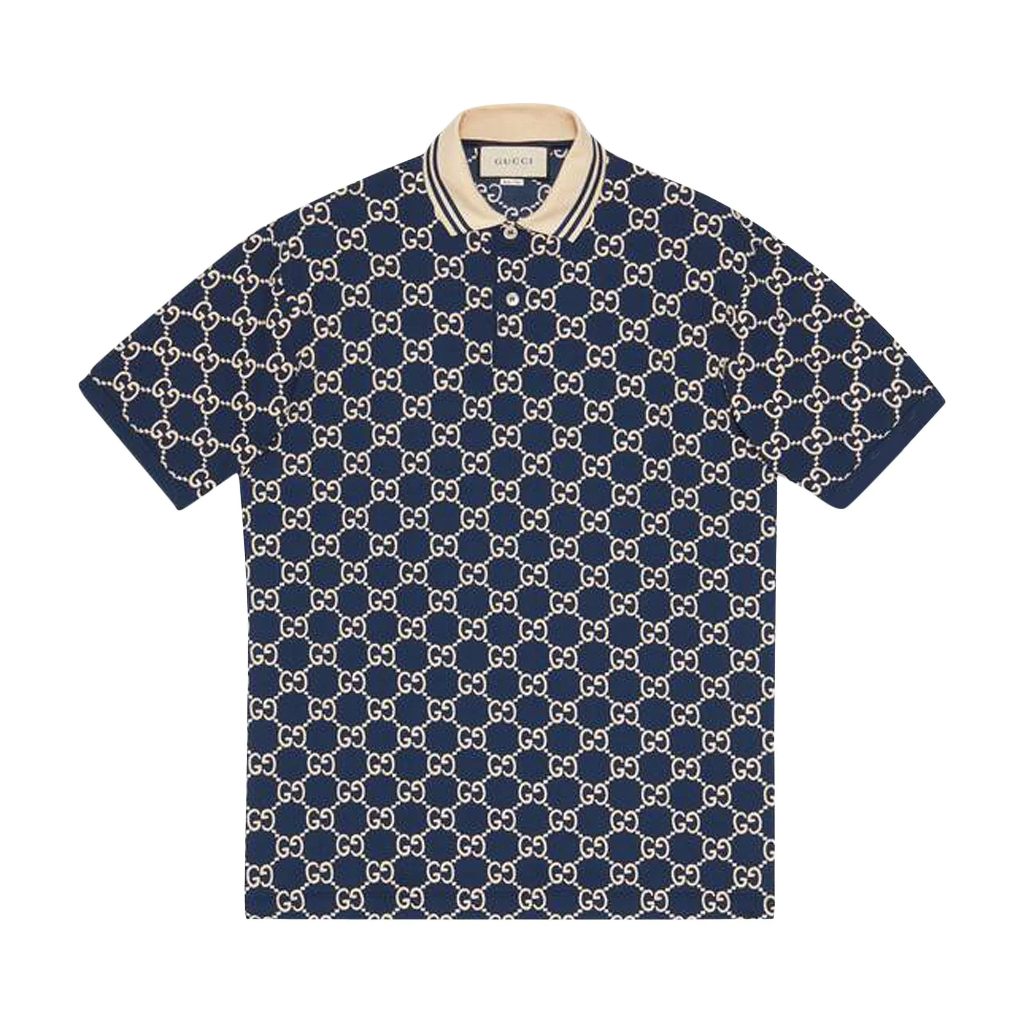 Gucci Short-Sleeve Polo 'Blue' - 1
