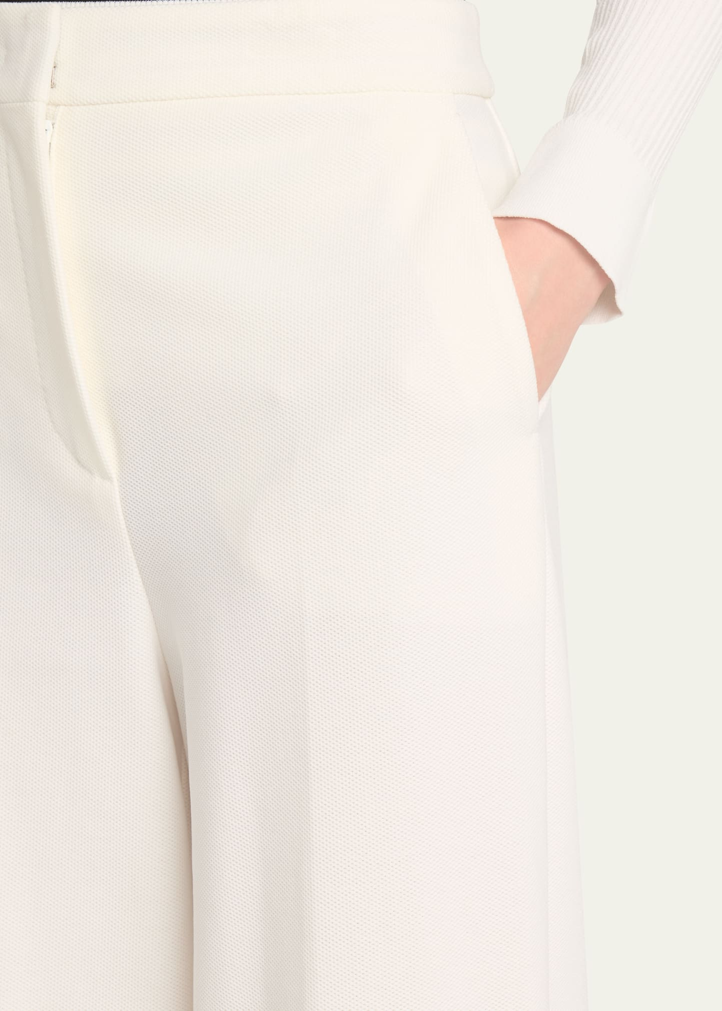 Ponte Wide Leg Trousers - 4