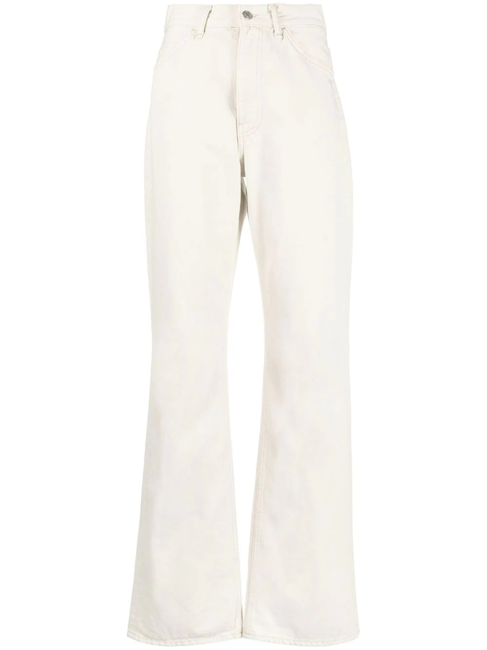 high-waist straight-leg jeans - 2