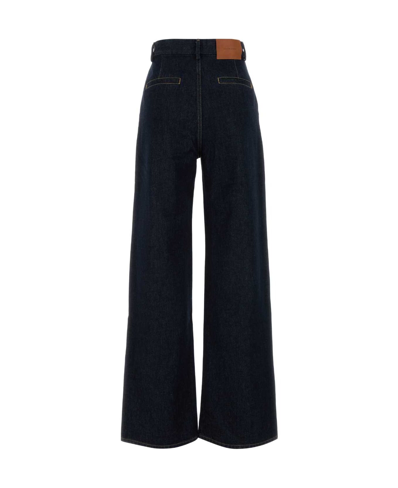 Midnight Blue Denim Attu Wide-leg Jeans - 2