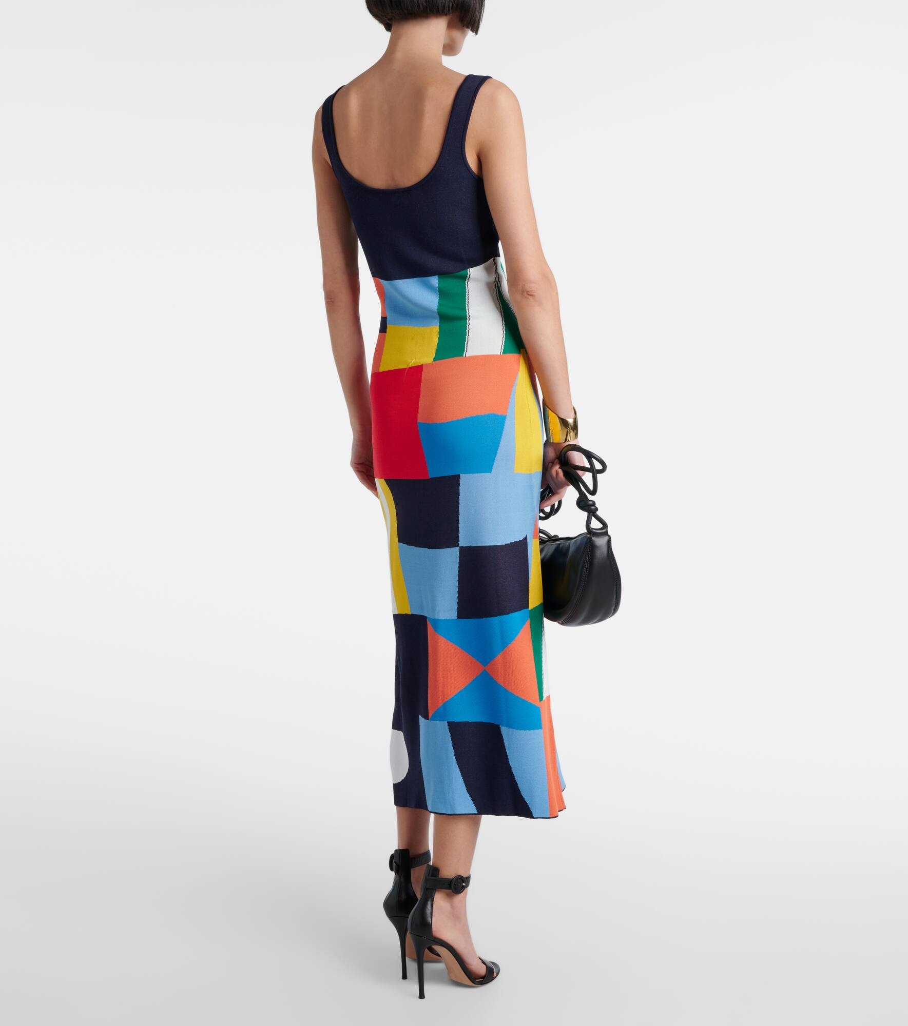 Katie colorblocked midi dress - 3