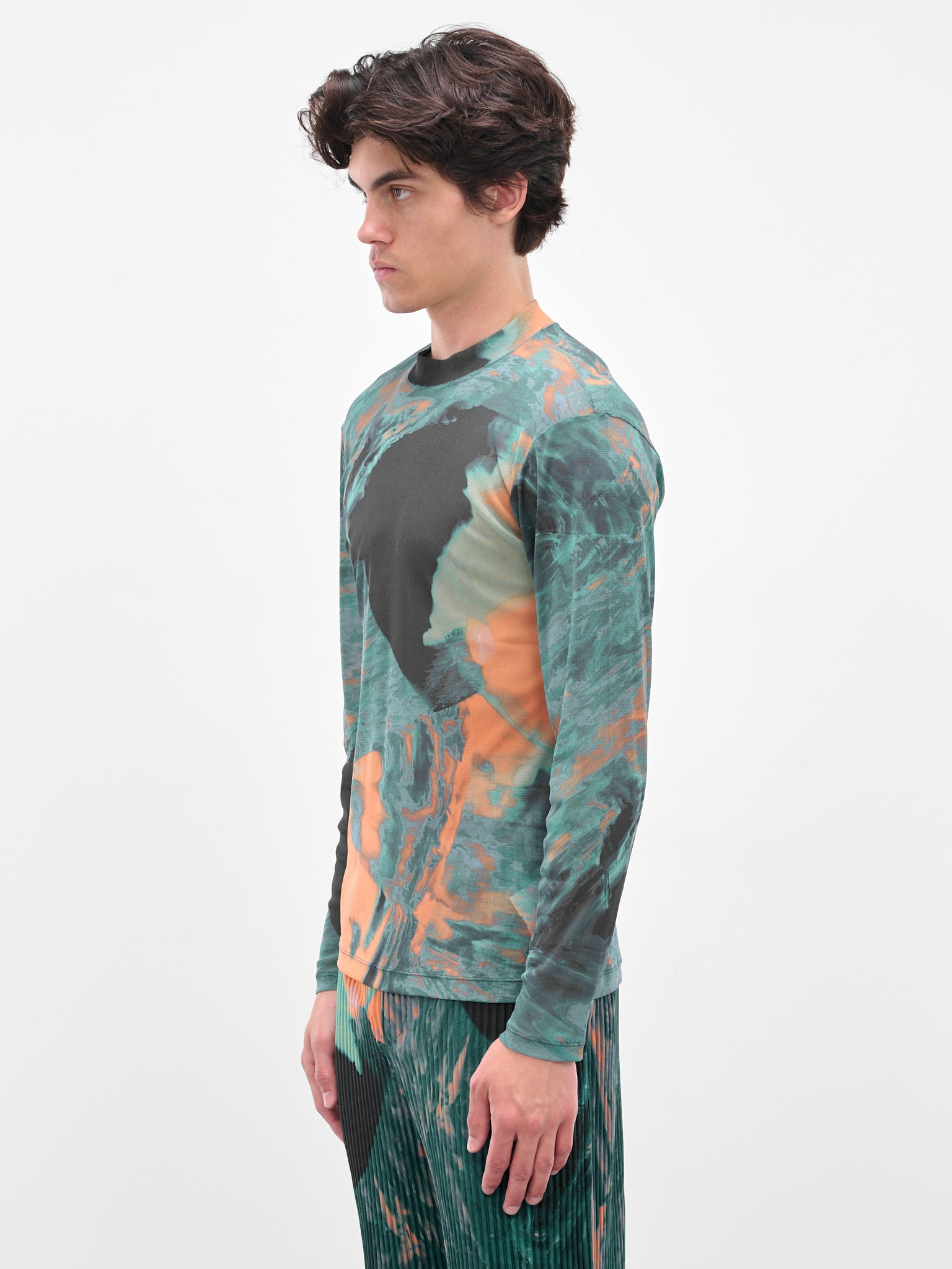 Green Agate Mock Neck Top - 2