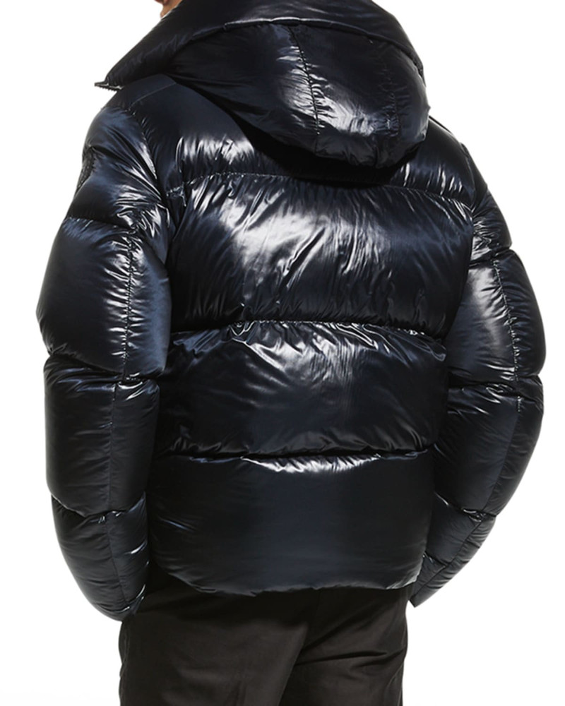 Men's Crofton Black Disc Puffer Jacket 4