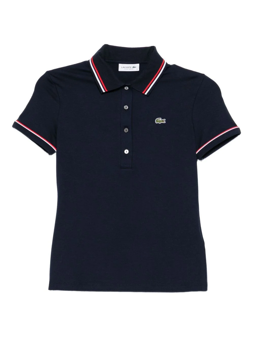 logo-embroidered polo shirt - 1