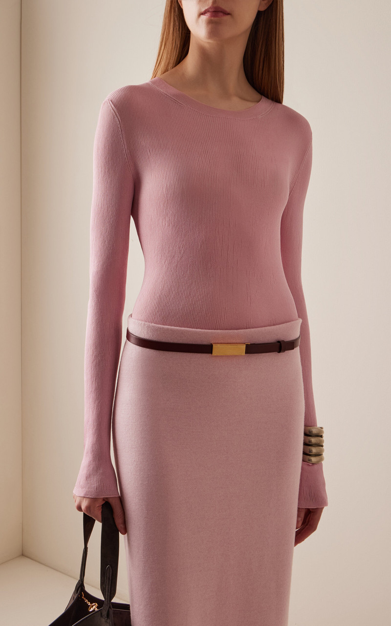 KHAITE Empire Belt - Antique Gold (15Mm) red outlook