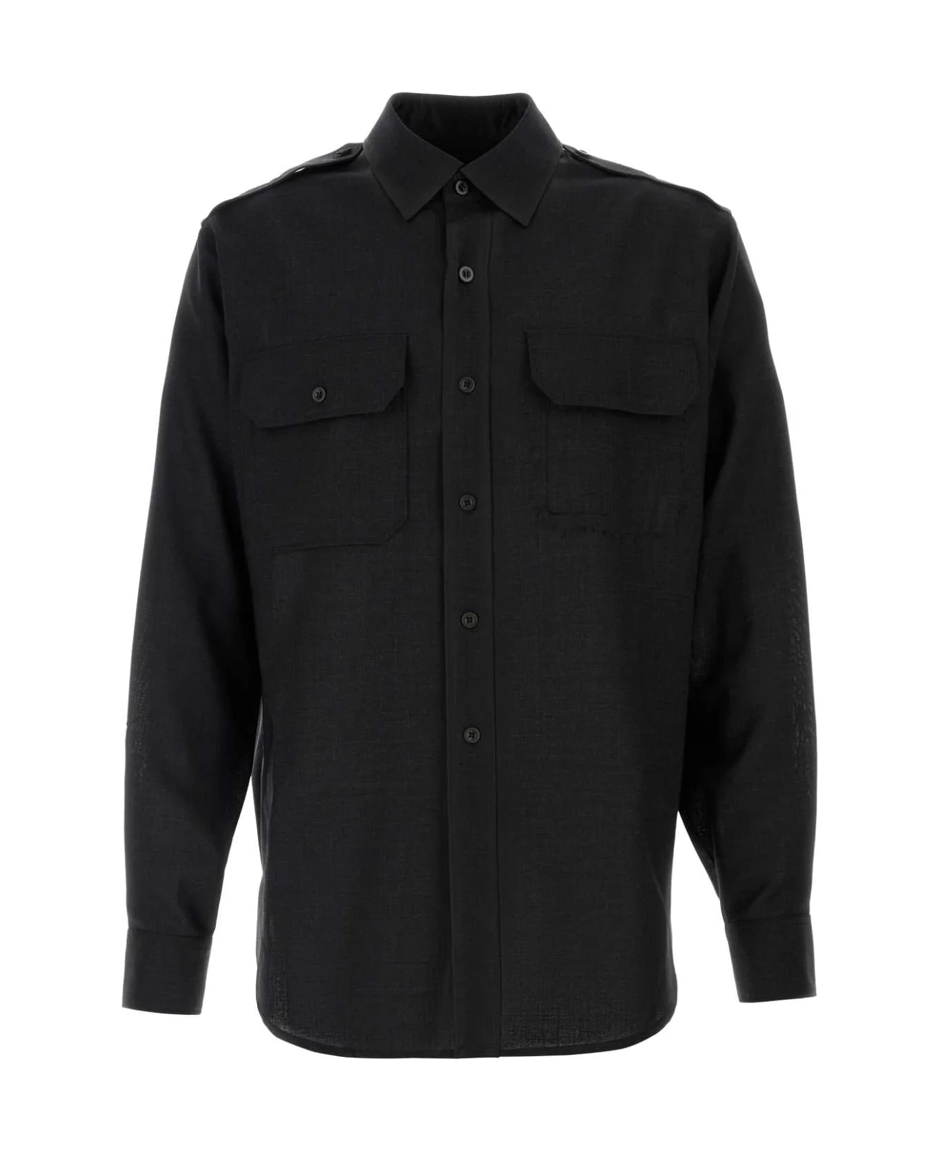 Slate Wool Shirt - 1