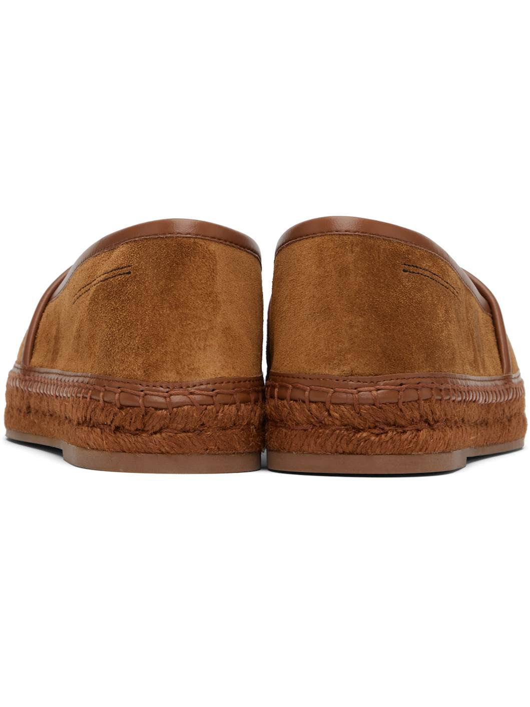 Tan Suede Calf Smooth Calf Espadrilles - 2