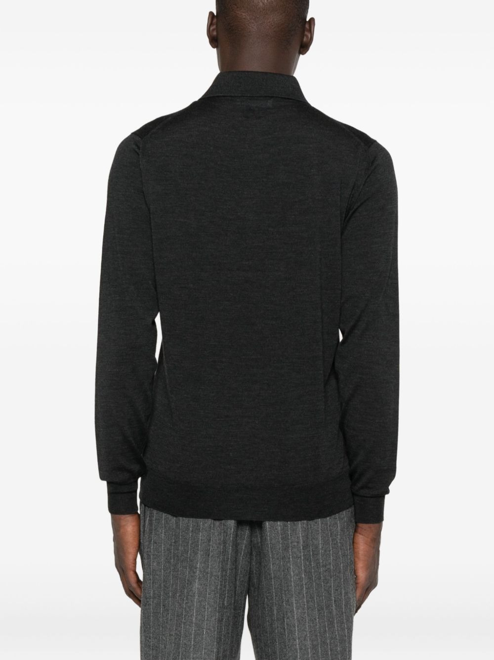 long-sleeve polo shirt - 3
