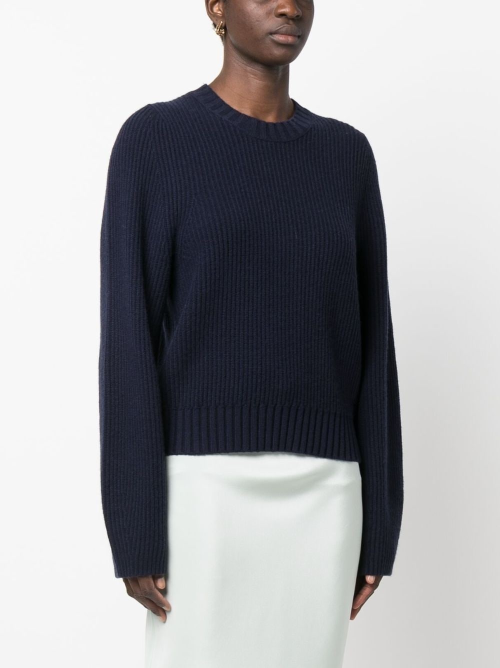 ribbed-knit sweatshirt - 3