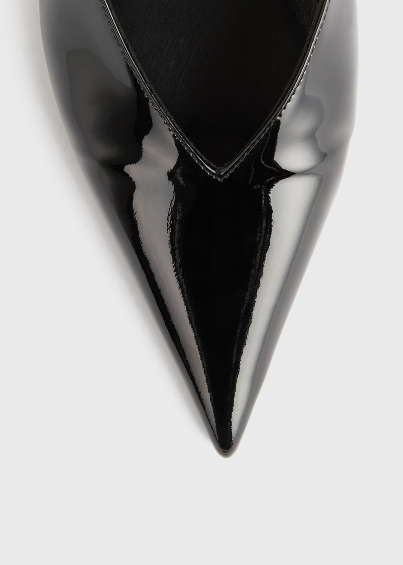 The Wedge-Heel Slingback black 6