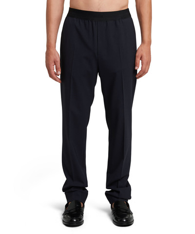 MSGM Fresh wool pants with logoed elastic waistband outlook