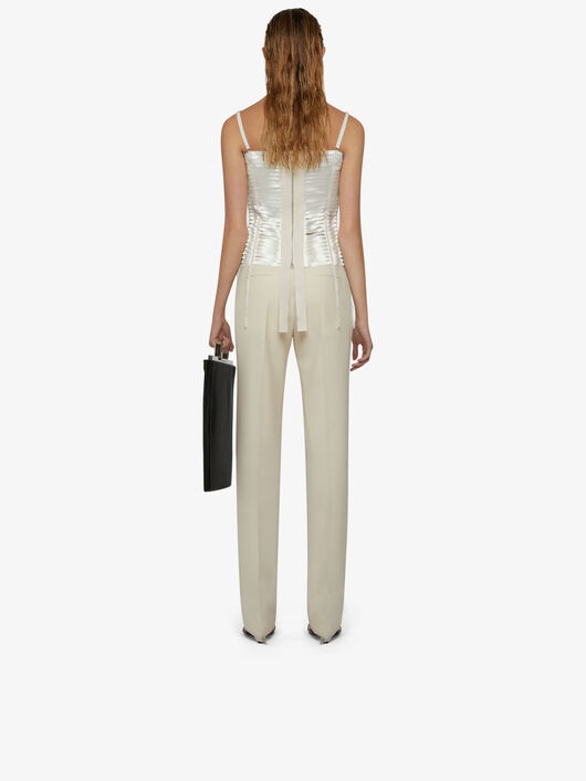 HIGH WAISTED PANTS IN WOOL - 4