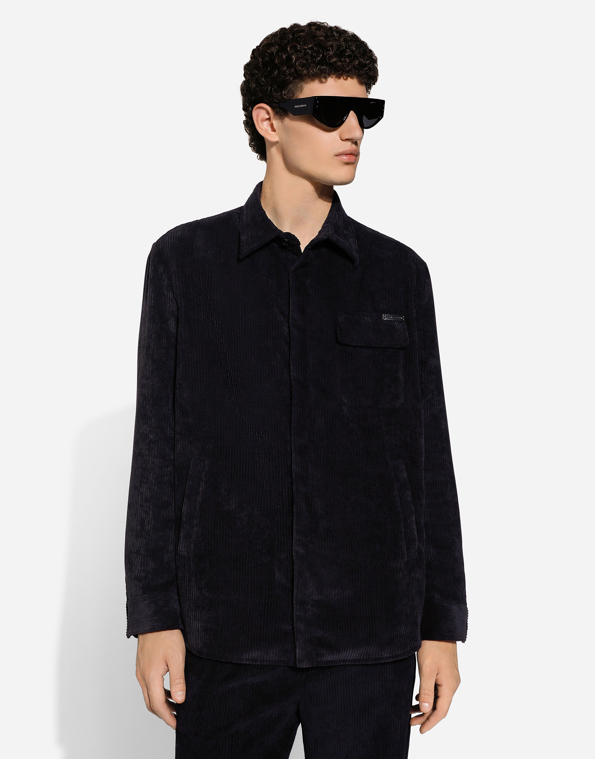 Lined corduroy shirt - 4