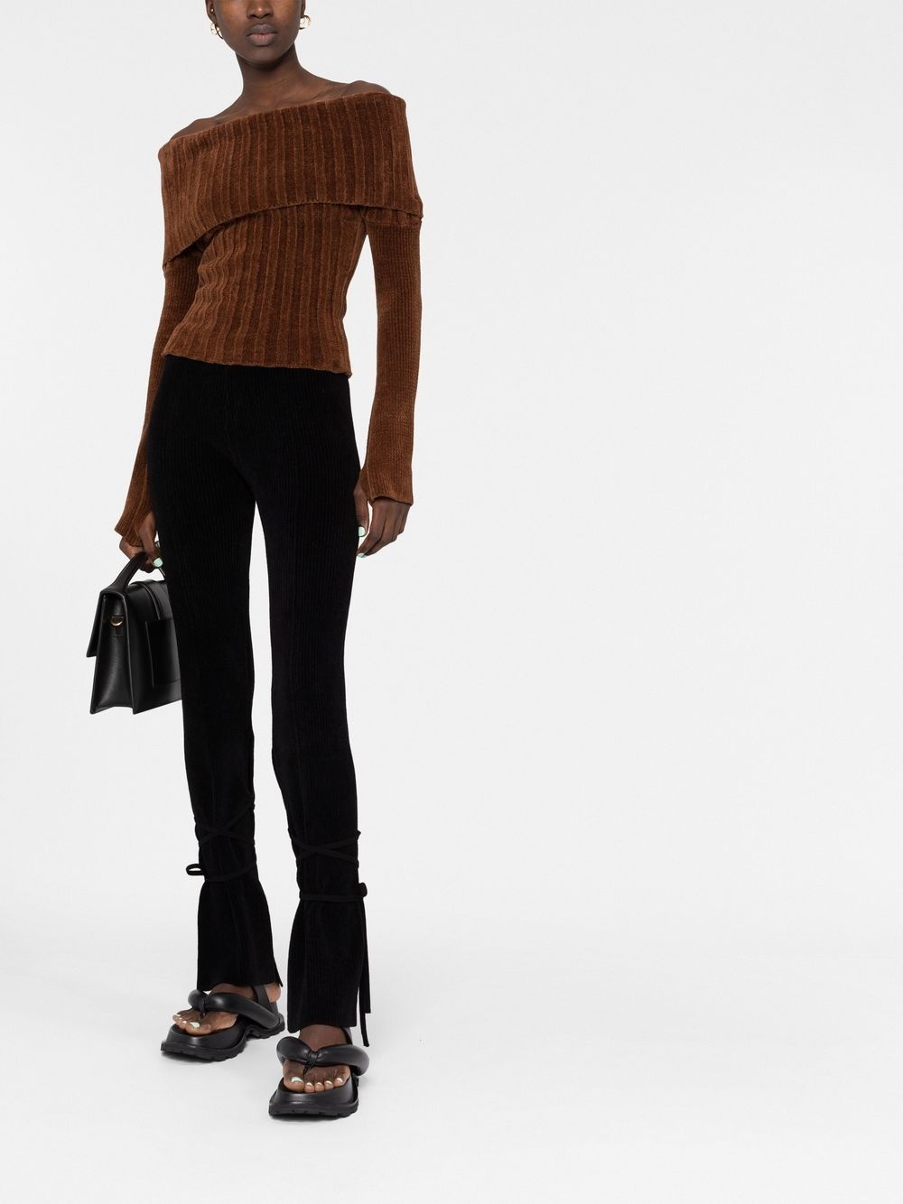 flared-hem trousers - 2