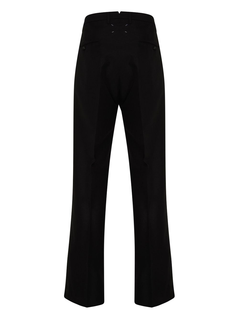 high-waisted straight-leg cut trousers - 6