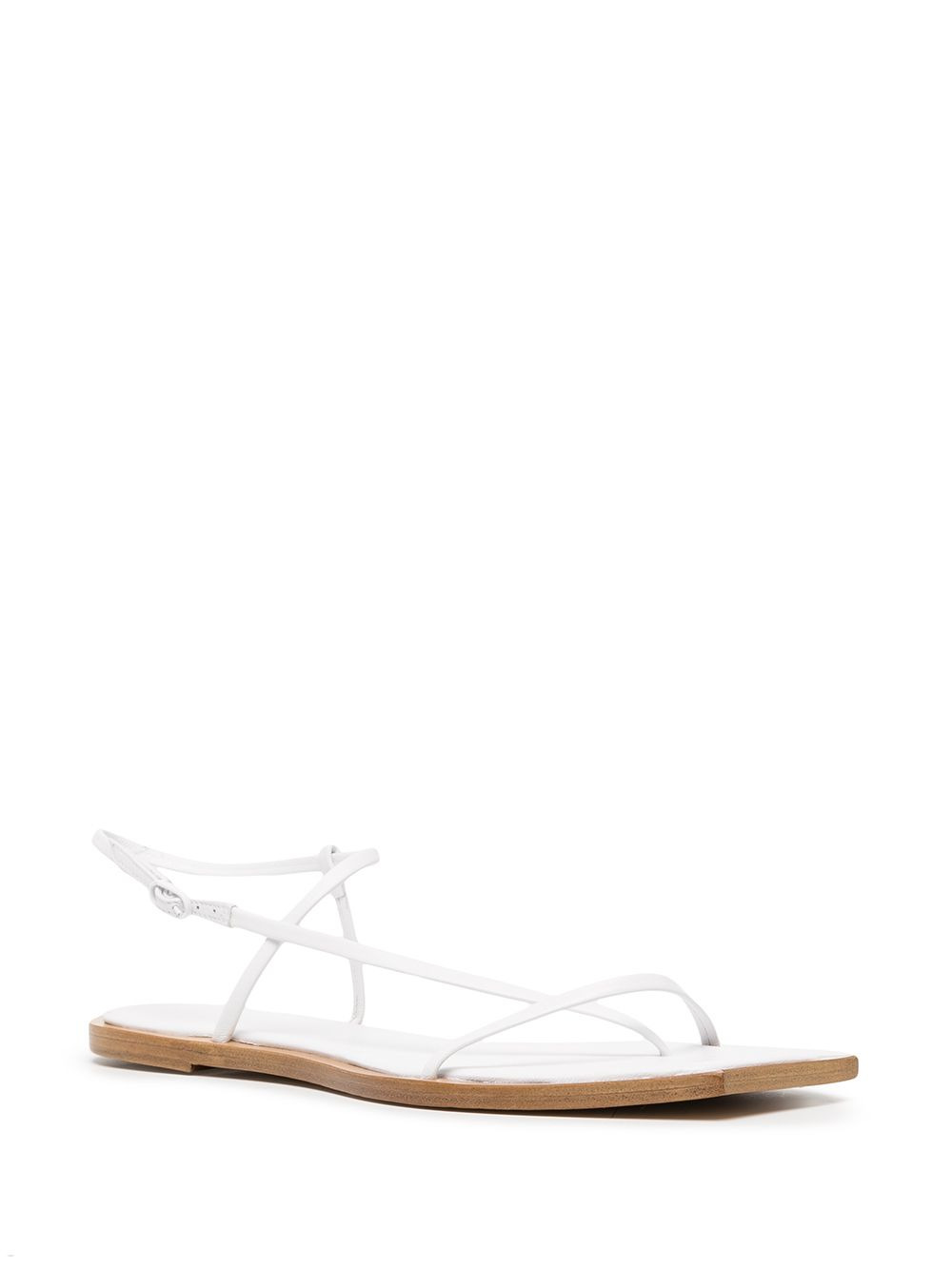 Filament square-toe flat sandals - 2