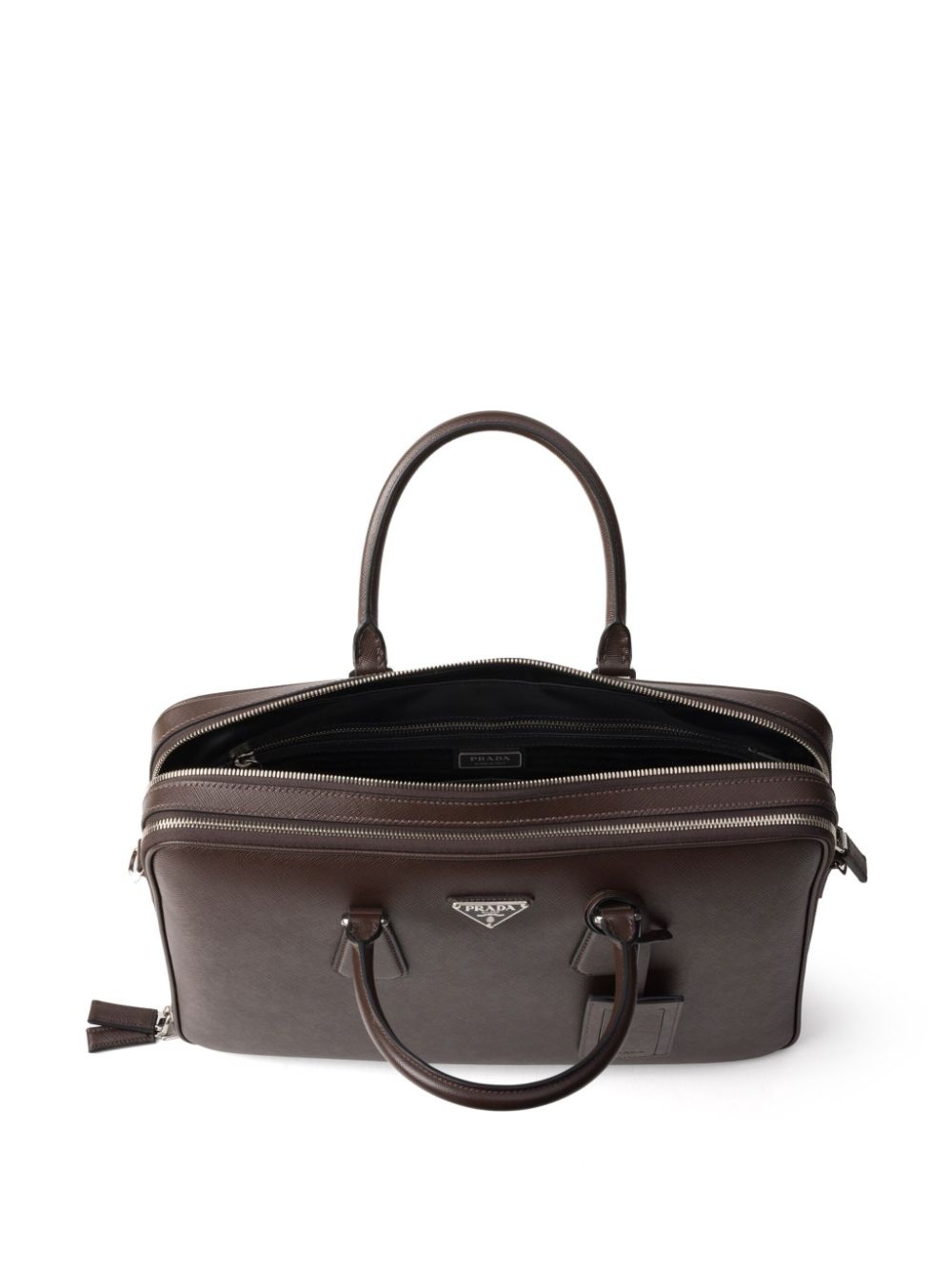 Saffiano leather zip briefcase - 5