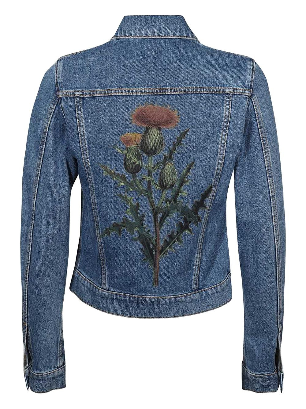 rabbit-patch denim jacket - 2