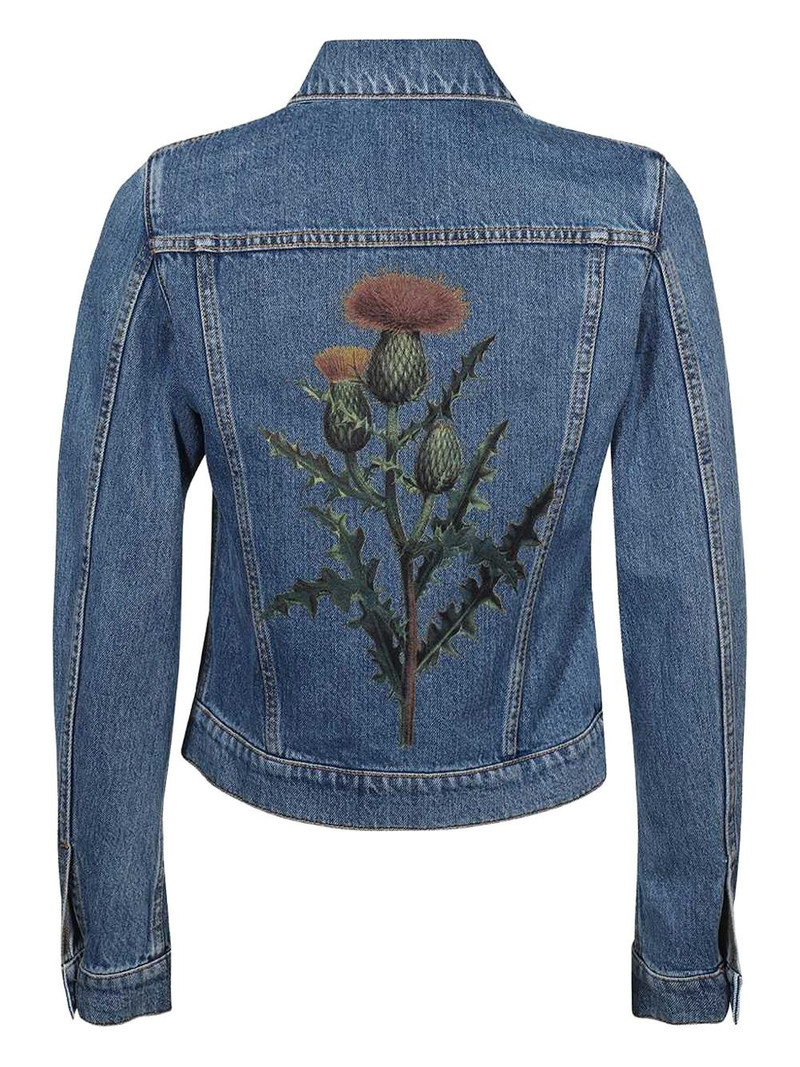 Lanvin rabbit-patch denim jacket outlook