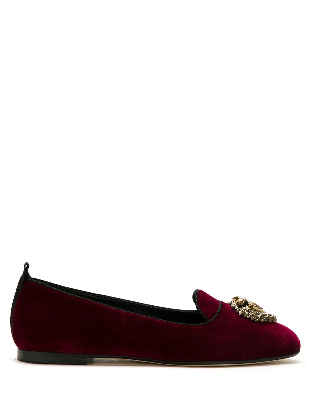 Devotion velvet ballerina shoes - 1