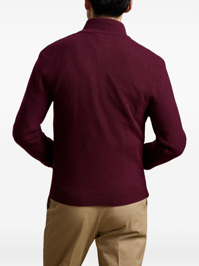 Birdseye quarter-zip sweater 4