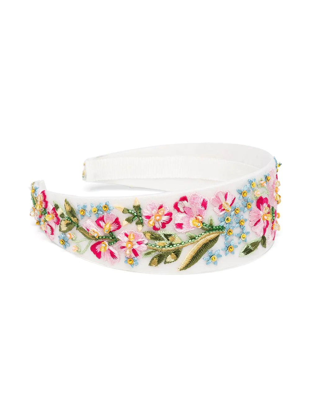 Laine floral-embroidered headband - 2