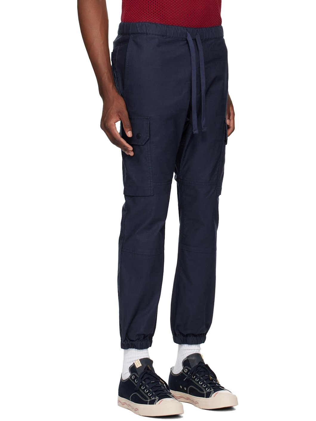 Navy Gym Cargo Pants - 2