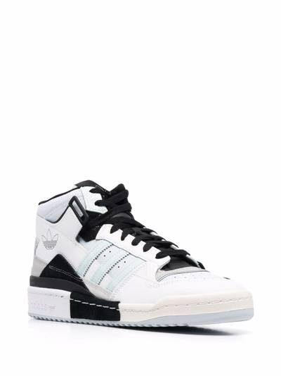 adidas colour-block high-top sneakers outlook