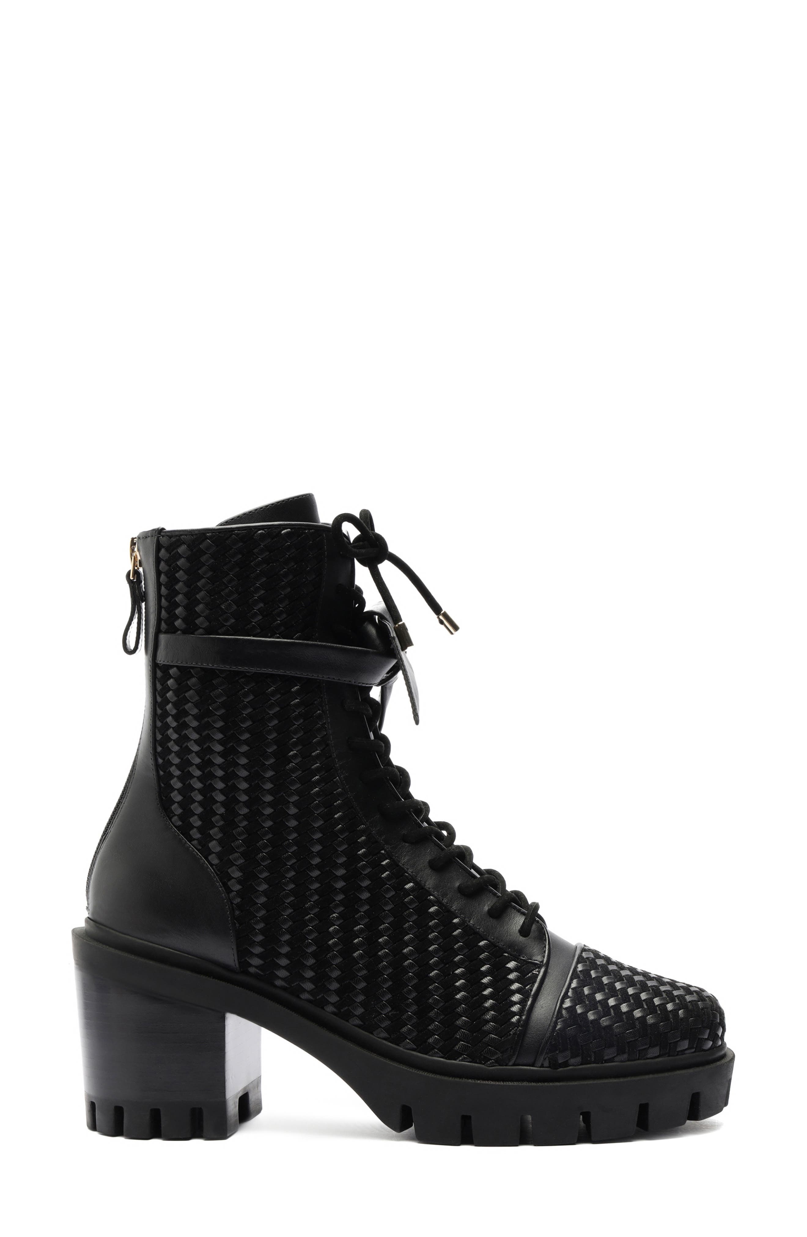 Alexandre Birman Tresse Combat Boot in Black at Nordstrom - 3