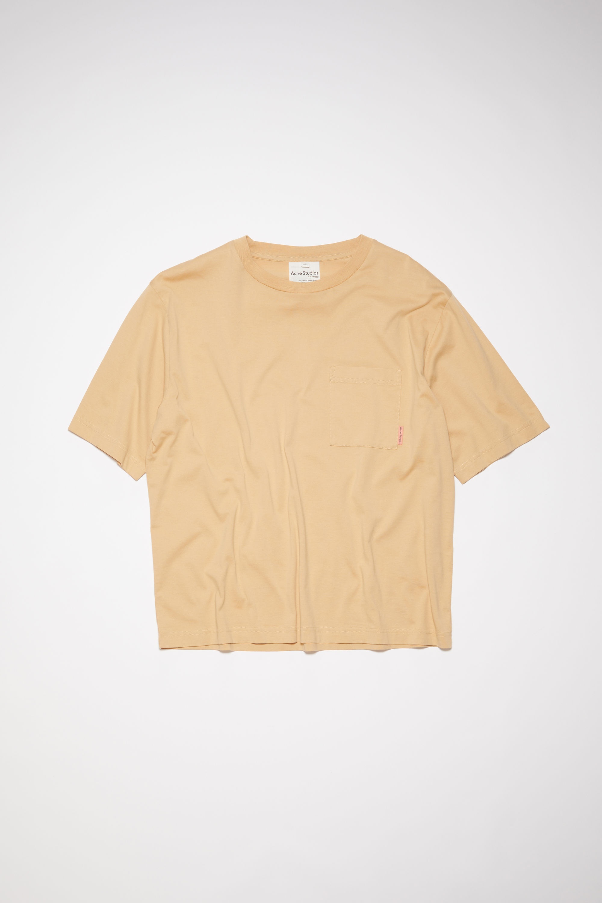 Crew neck t-shirt - Light camel - 1