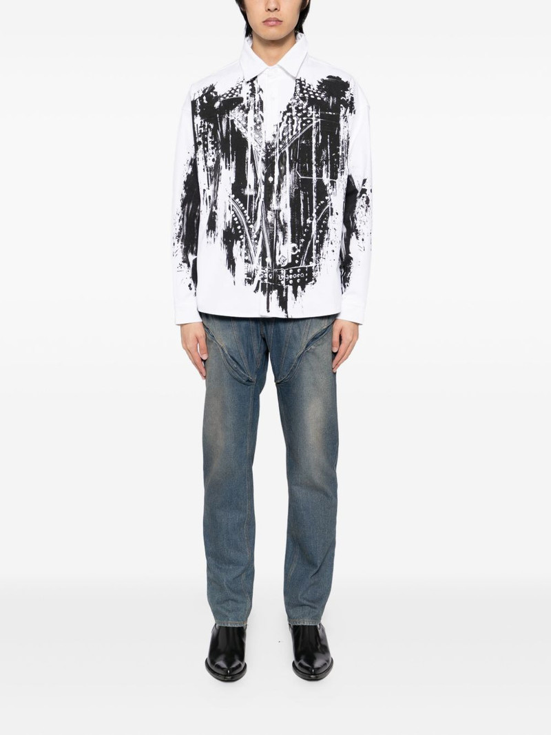 JUNTAE KIM printed trompe l'oeil shirt outlook