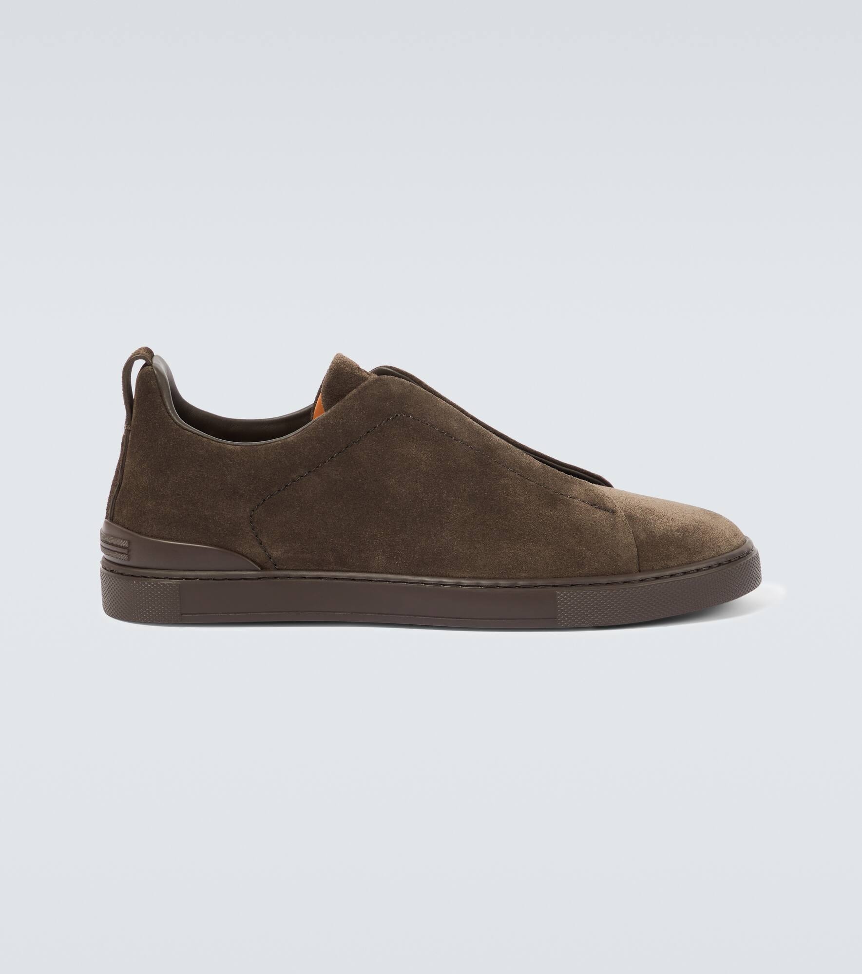 Triple Stitch suede sneakers - 1