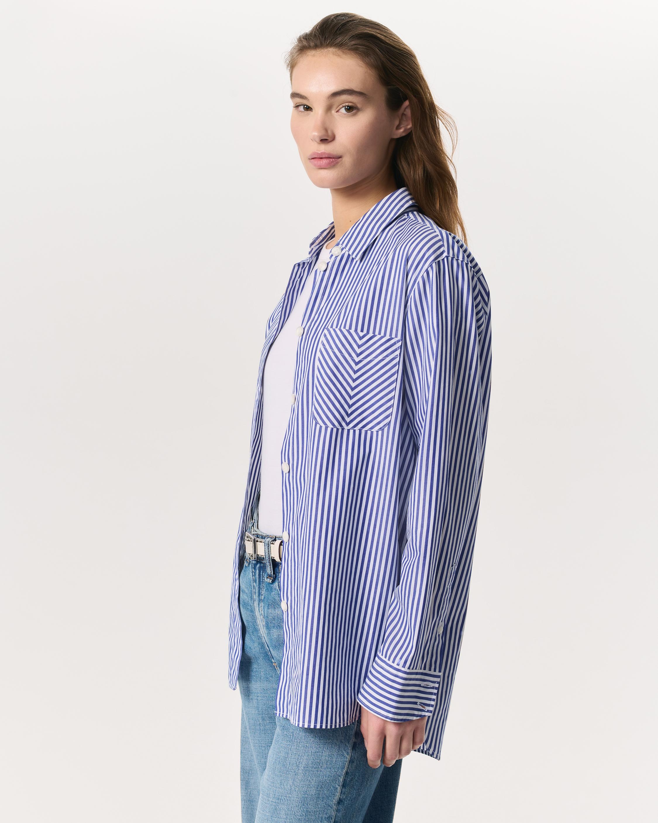 Maxine Poplin Stripe Shirt - 2