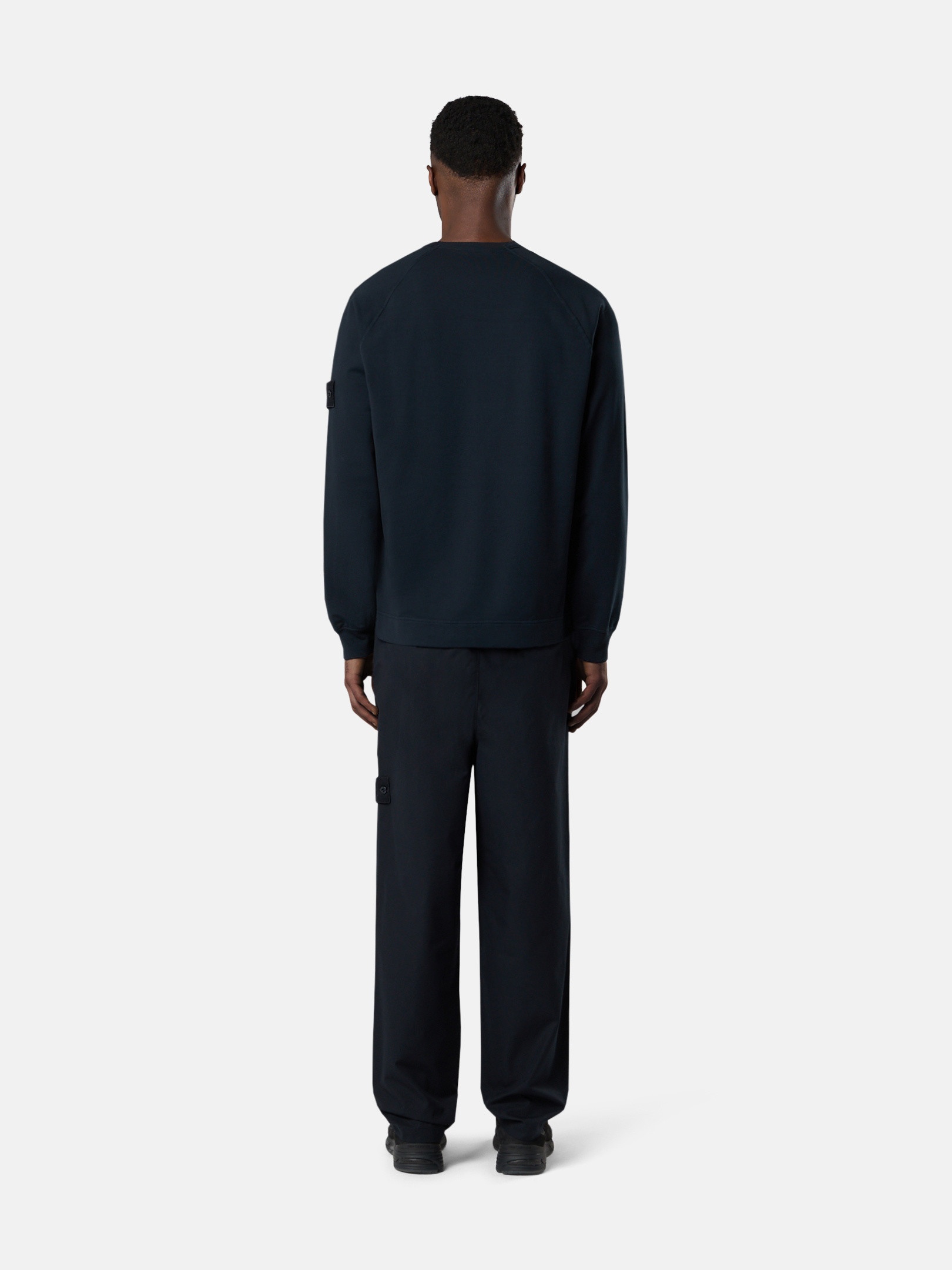 6100011 COTTON STRETCH FLEECE_STONE ISLAND GHOST - 6