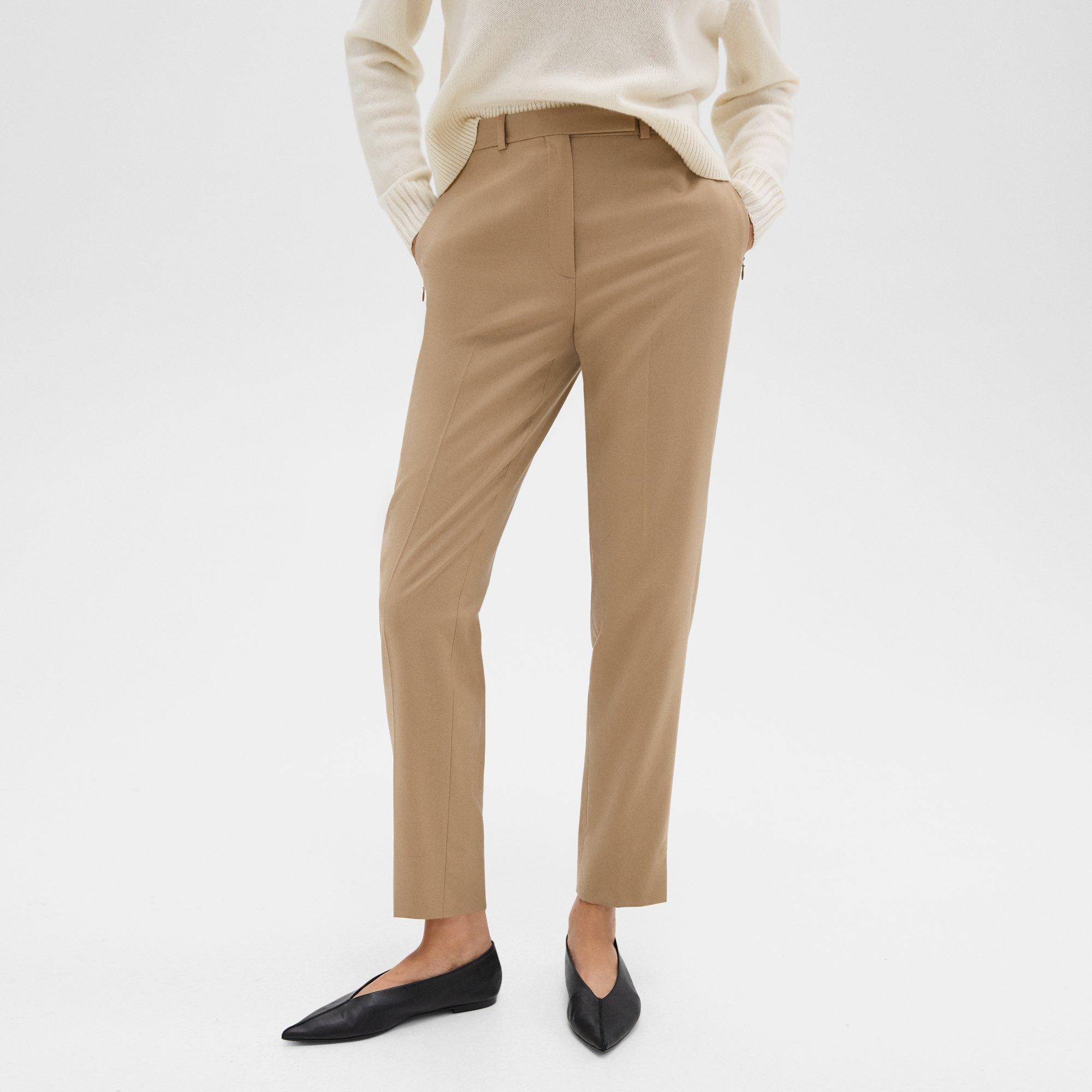 Tapered High-Waist Pant in Sleek Flannel - 5