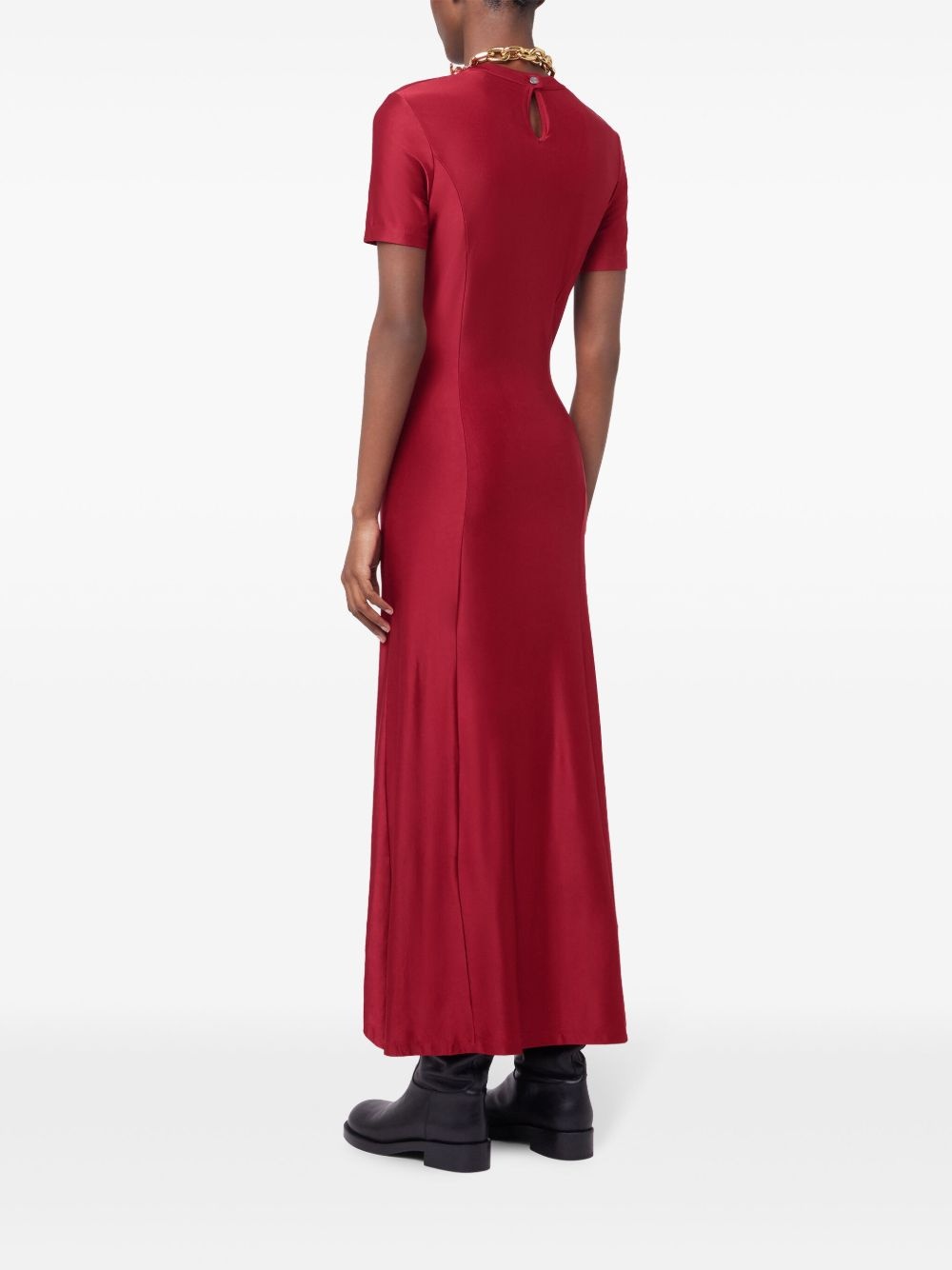 gathered jersey maxi dress - 3