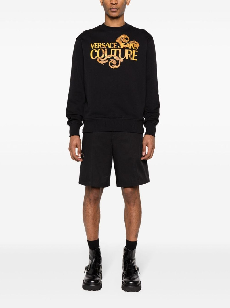 VERSACE JEANS COUTURE Barocco logo-print sweatshirt outlook