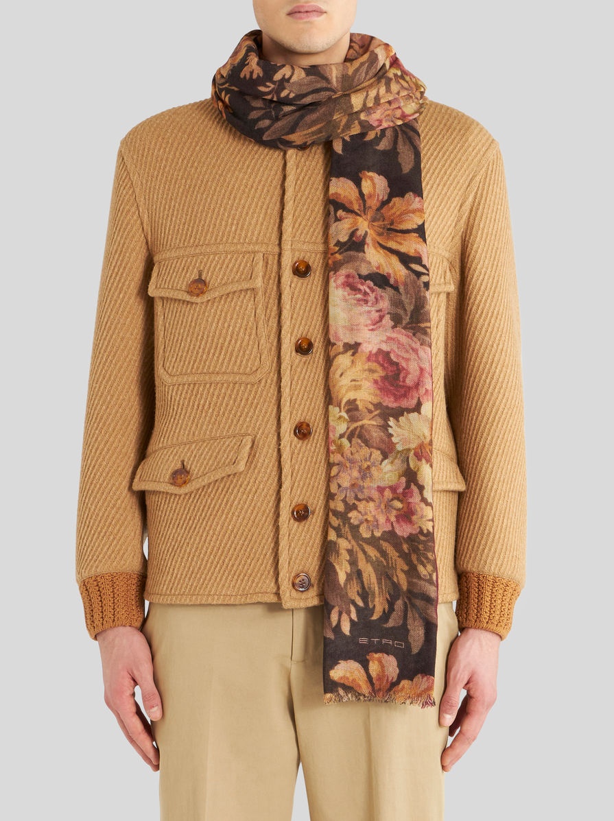 FLORAL CASHMERE SCARF - 2