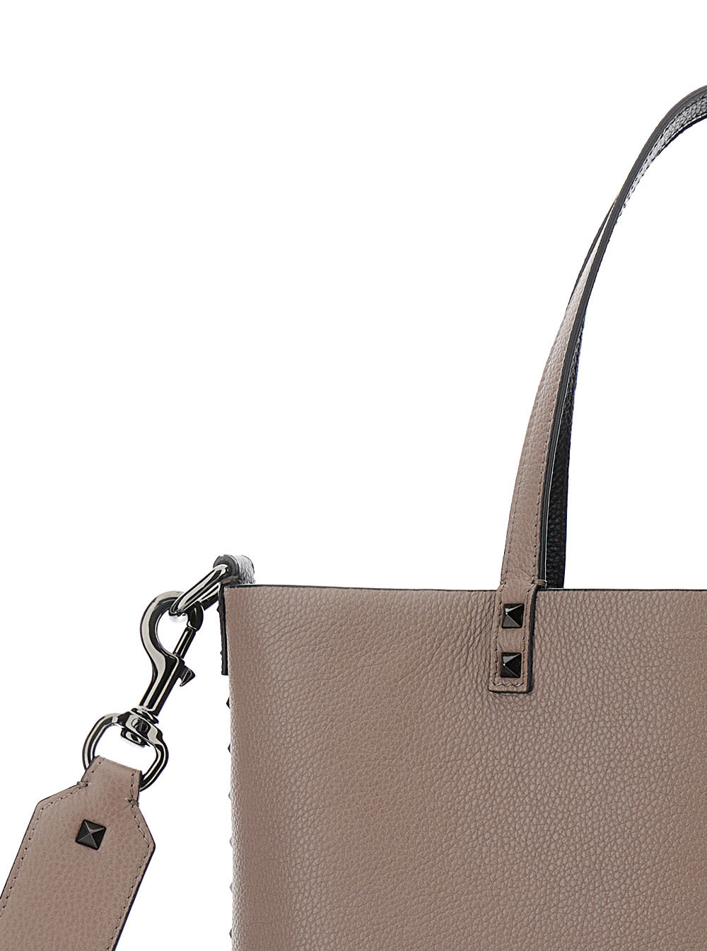 Valentino Garavani Men Beige Tote Bag With Rockstuds In Grained Leather Man - 5