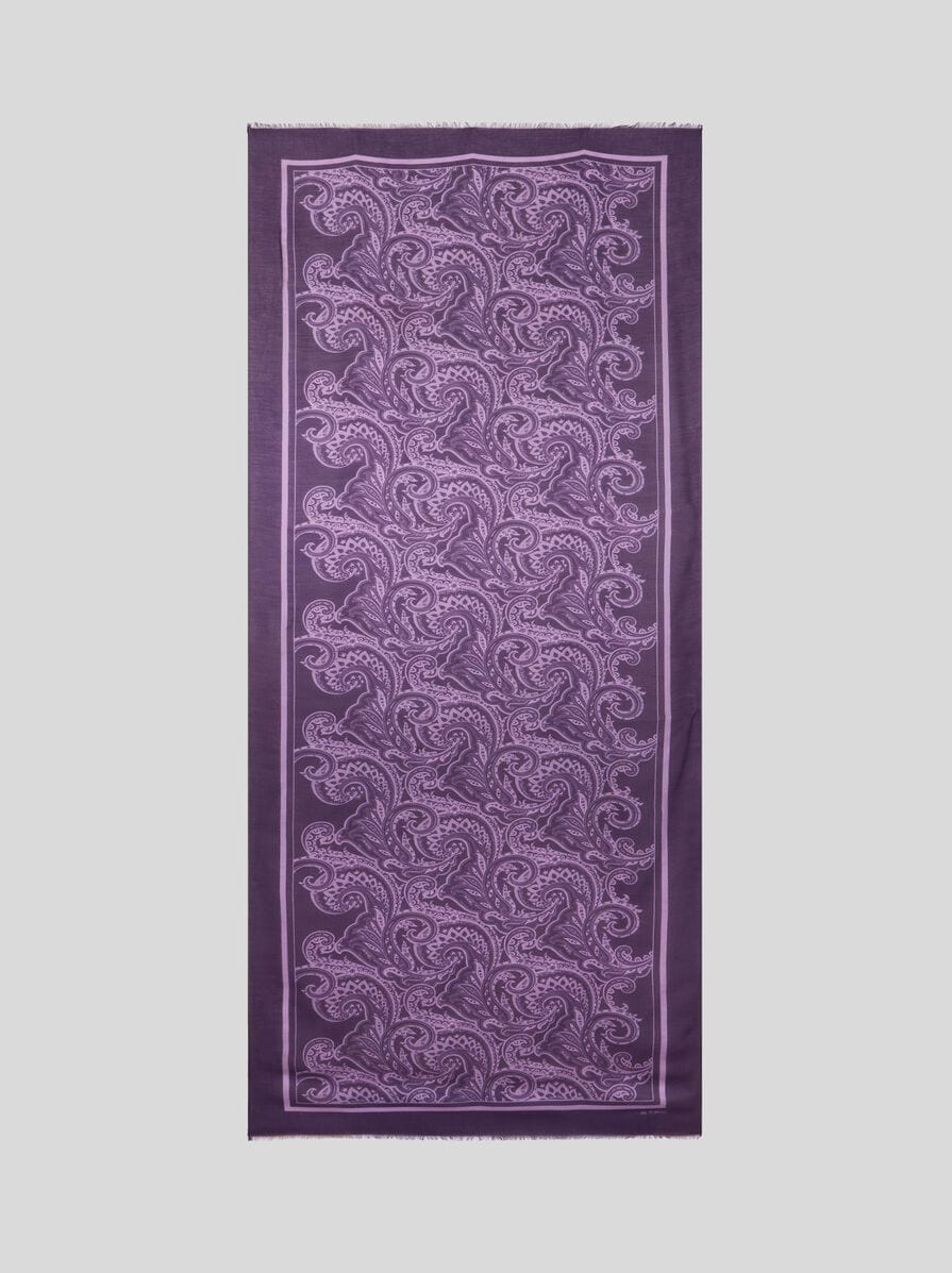 PAISLEY CASHMERE-BLEND SCARF - 2