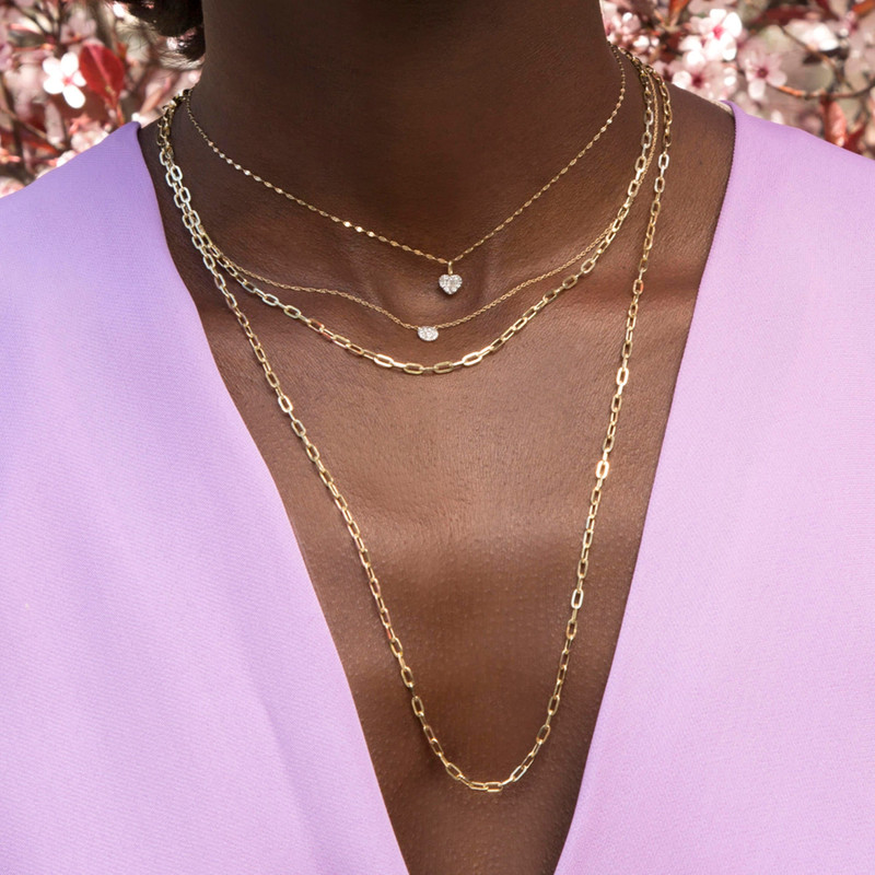 Dainty Paperclip Necklace 5