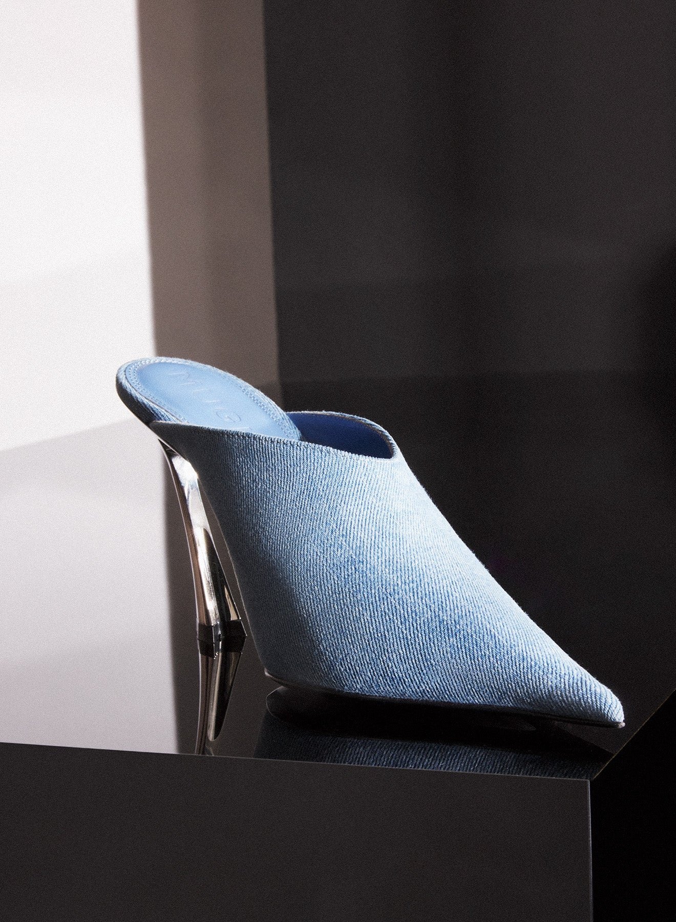 Denim Fang 95 mules - 3