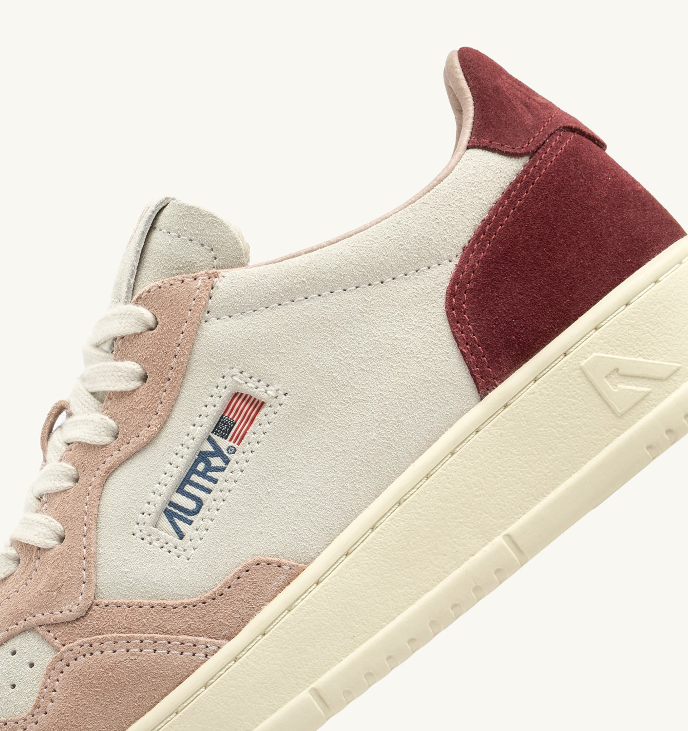 MEDALIST LOW TRICOLOR SNEAKERS IN WHITE PURPLE AND PHARD COLOR SUEDE - 6
