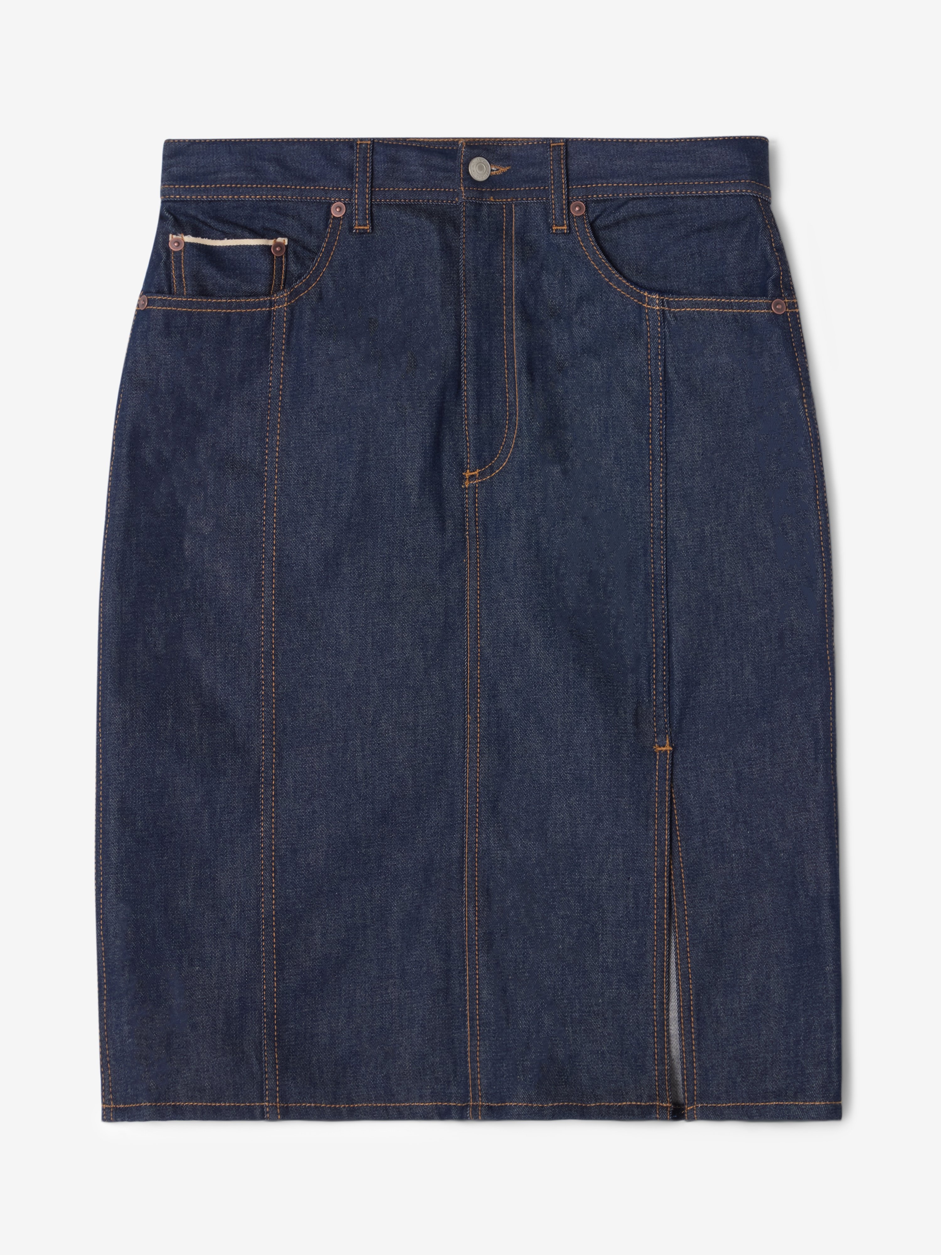 Pencil denim skirt - 1
