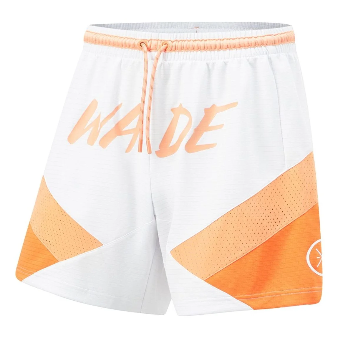 Li-Ning Way Of Wade Loose Fit Basketball Shorts 'White Orange' AAPU017-2 - 1