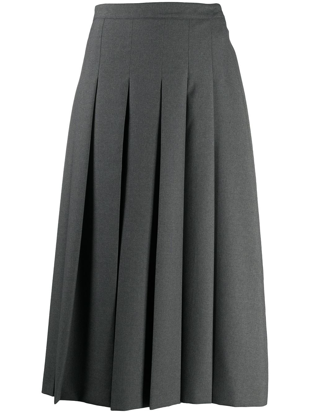 high-waisted pleated skirt - 1