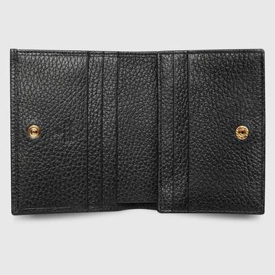 GUCCI Leather card case wallet outlook