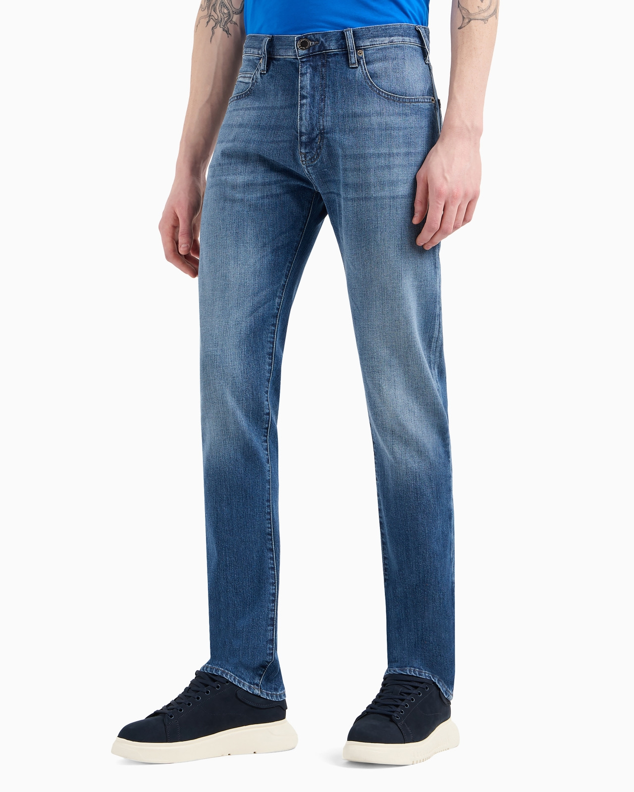 J45 Regular-fit jeans in melange twill 10 oz comfort denim - 4