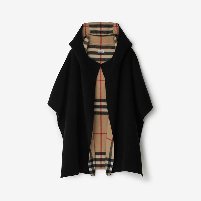 EKD Cashmere Hooded Cape - 1
