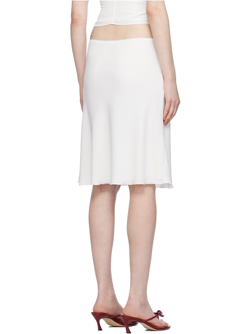 White Paloma Midi Skirt - 3